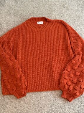 Orange chunky sweater
